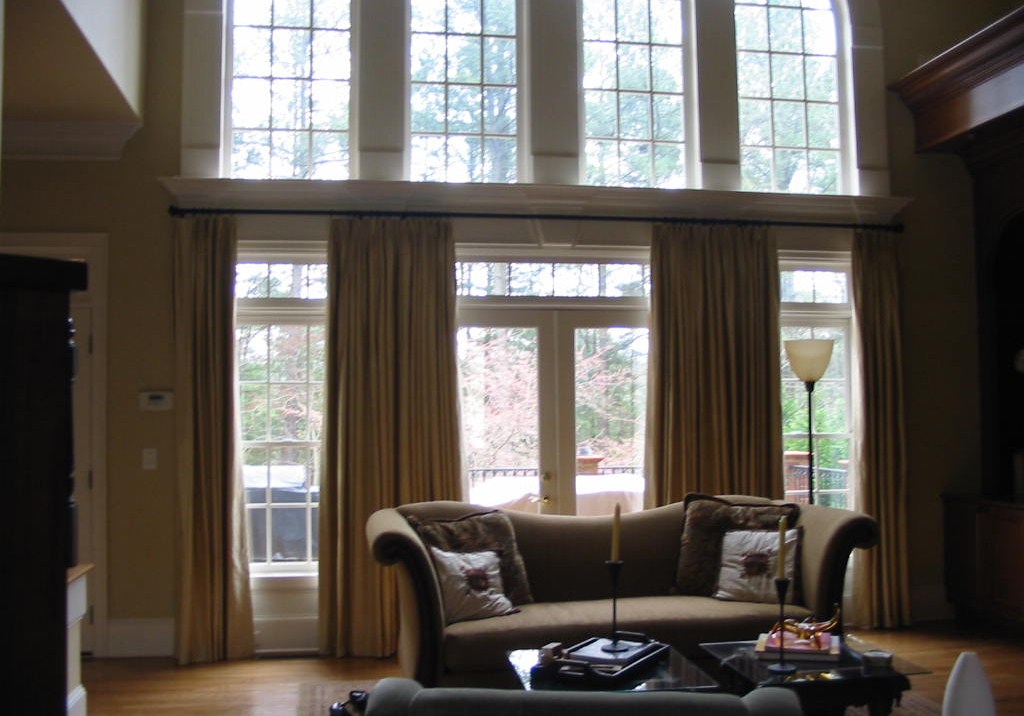 After Beautiful Window Treatments were installed.