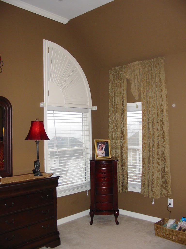 Before Window Treatments were installed.