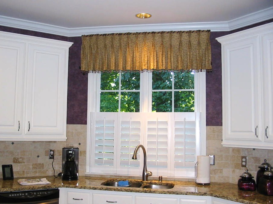 After Kitchen Window Treatments w/shutters were installed