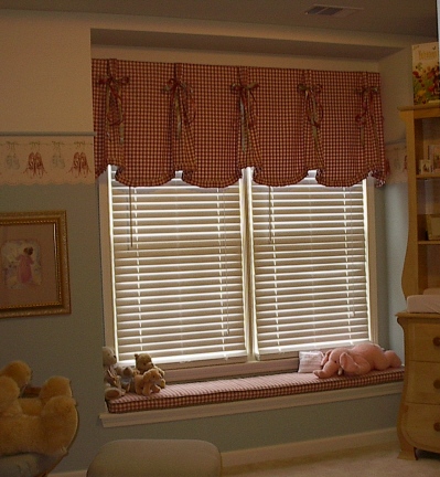 Baby’s Room - Adorable Window Treatments - Seat Cushion