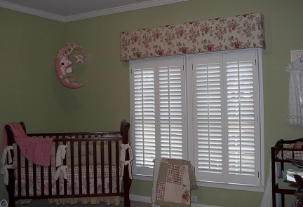 Baby’s Room - Cornice Board w/Bedding - Shutters & more!