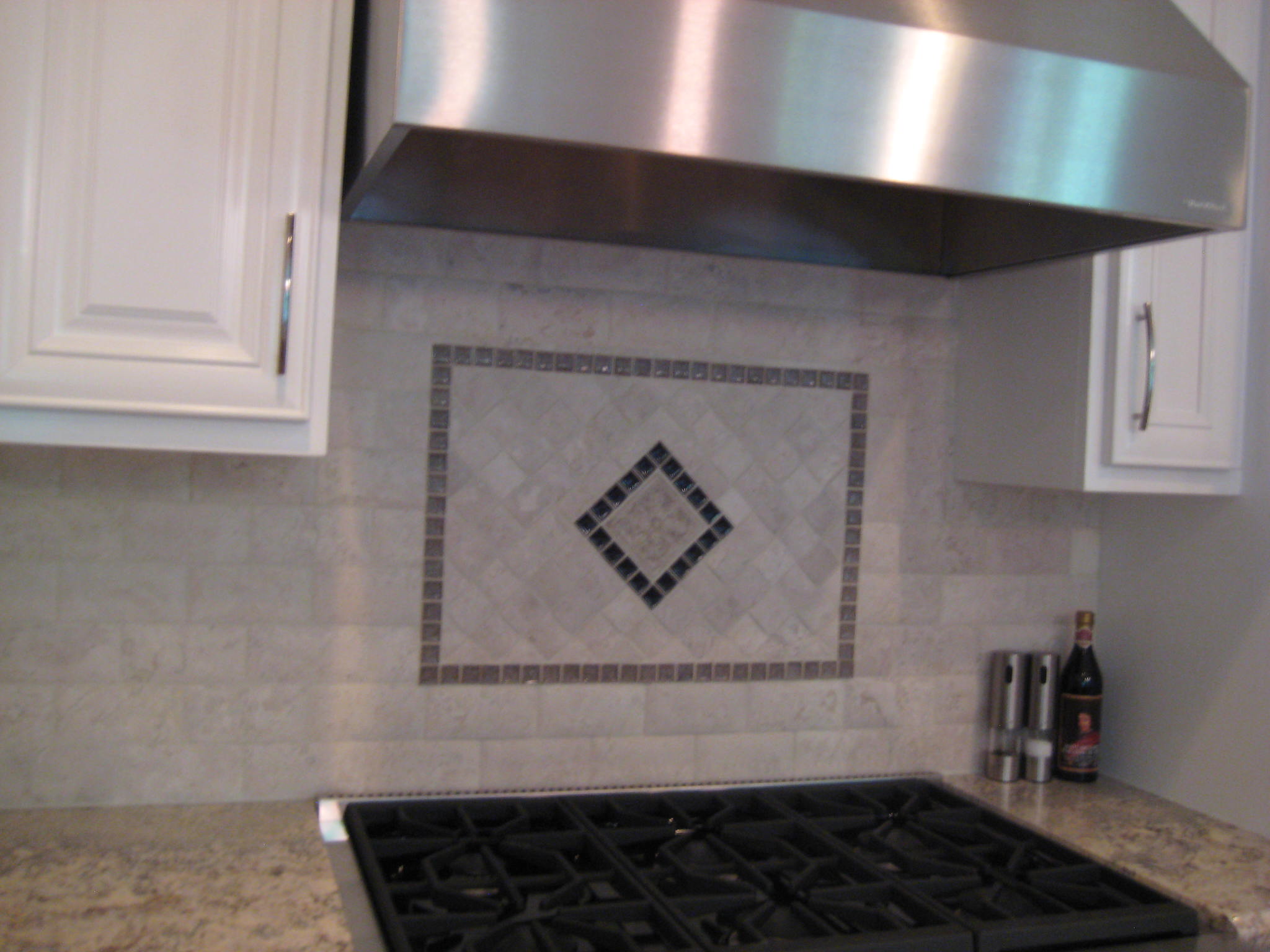 Kitchen renovation highlighting tile in this photo.