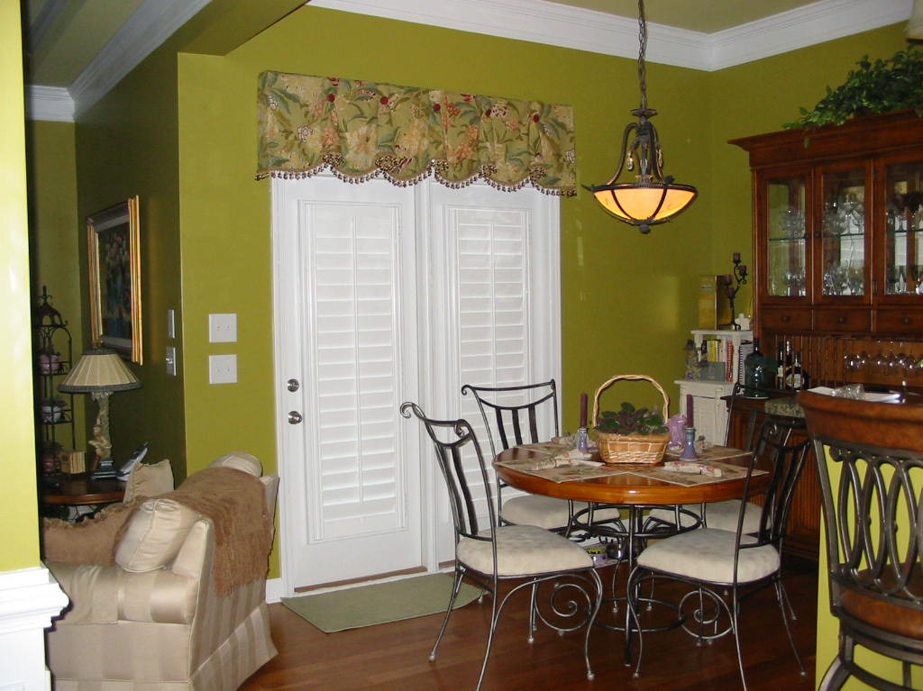 Living Room - Beautiful Window Treatments, Shutters, Pillows, etc.