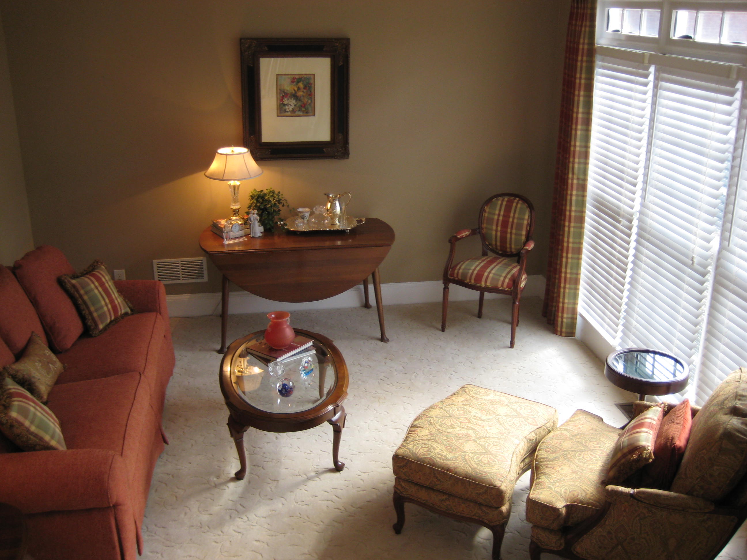 Living Rm. Make over. Upholstery, Window Treatments, etc.
