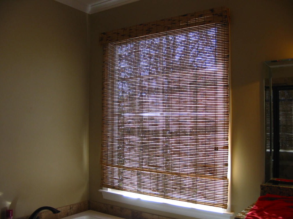 Bathroom Makeover Before Stained Glass Window installed